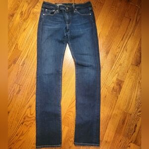 AG Adriano Goldschmied Dark Blue Straight Jeans